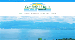 Desktop Screenshot of campingrolle.ch