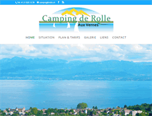 Tablet Screenshot of campingrolle.ch